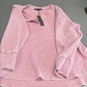 Jane & Delancey Pink Long Sleeve Top race